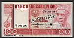 Cape Verde, 1977 100 Escudos Specimen Note, GemCU